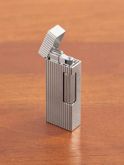 Dunhill Rollagas Palladium-plated Lighter In Silver