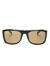 Dunhill Rollagas Spoiler Square-frame Sunglasses In Black
