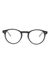 Dunhill Round-frame Glasses In Black