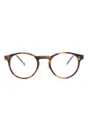 Dunhill Round-frame Glasses In Pattern