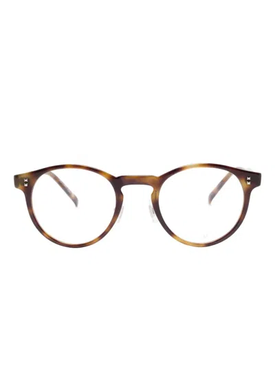 Dunhill Round-frame Glasses In Brown