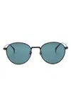 Dunhill Round-frame Sunglasses In 黑色