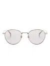 Dunhill Round-frame Sunglasses In 金色