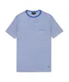 Dunhill Round Neck Striped T-shirt In Blue