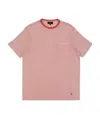 Dunhill Round Neck Striped T-shirt In Red