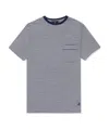 Dunhill Round Neck Striped T-shirt In White
