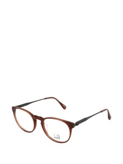 Dunhill Round-frame Glasses In Brown