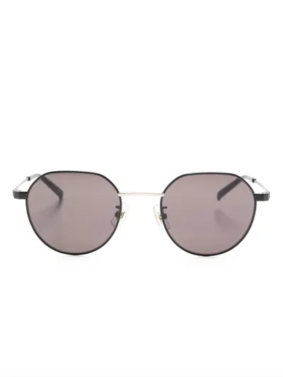 Dunhill Round-frame Tinted Sunglasses In Black