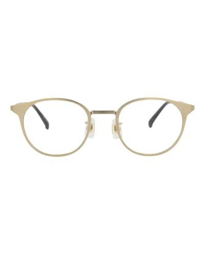 Dunhill Round-frame Titanium Optical Frames In Gold