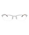 Dunhill Round-frame Titanium Optical Frames In Metallic