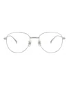 Dunhill Round-frame Titanium Optical Frames In Silver