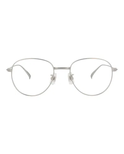 Dunhill Round-frame Titanium Optical Frames In Silver