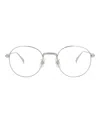 Dunhill Round-frame Titanium Optical Frames In Silver