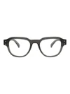 Dunhill Round-frame Acetate Optical Frames In Black