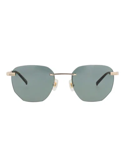 Dunhill Round/oval Men's Sunglasses In Blue