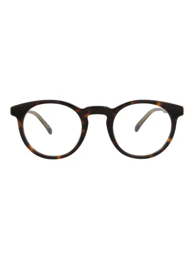 Dunhill Round/oval Recycled Acetate Men's Eyeglasses In Black