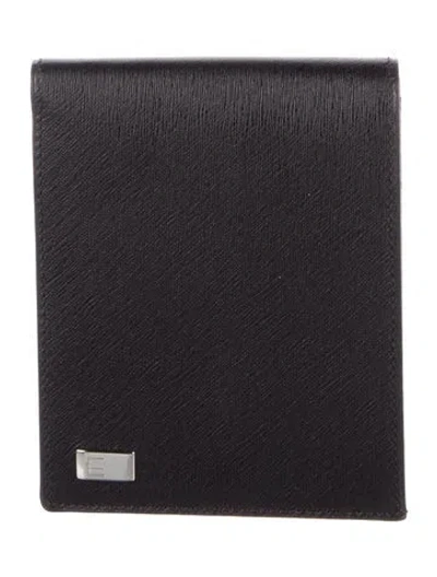 Pre-owned Dunhill Saffiano Leather Bifold Wallet In Brown