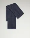 DUNHILL SCREEN PRINTED POLKA DOT SCARF