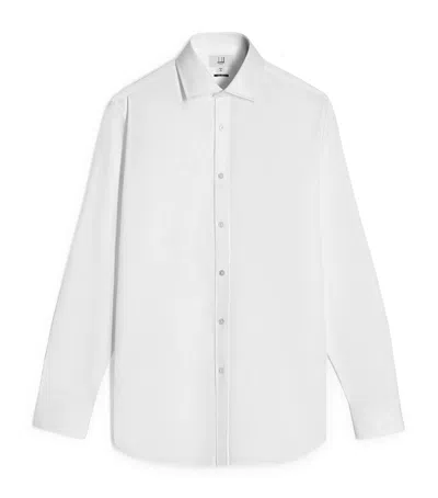 Dunhill Sea Island Cotton Shirt In White