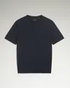 Dunhill Sea Island Cotton Short Sleeve T-shirt In Blue