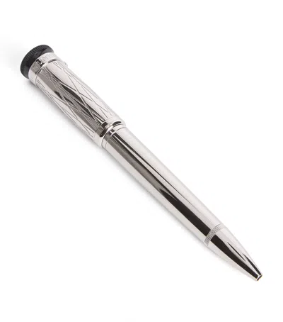 Dunhill Sentryman Ballpoint Pen In Silver