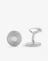 Dunhill Series D Optical Lines Cufflinks In Silver/crystal