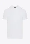 Dunhill Short-sleeved Solid T-shirt In White