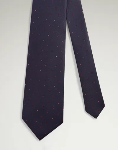 Dunhill Silk Archive Neats Printed Tie In Red