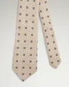Dunhill Silk Cotton Floral Medallion Woven Tie In Brown
