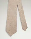 Dunhill Silk Cotton Herringbone Woven Tie In Brown