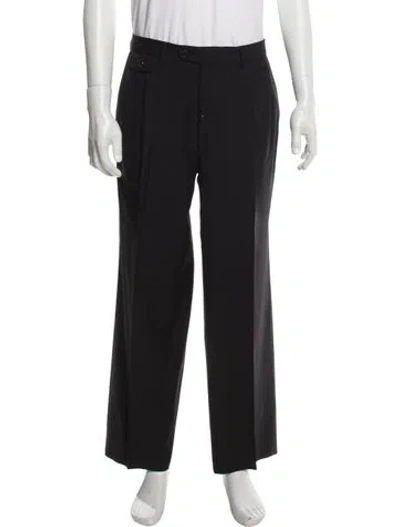 Pre-owned Dunhill Silk Dress Pants In Black