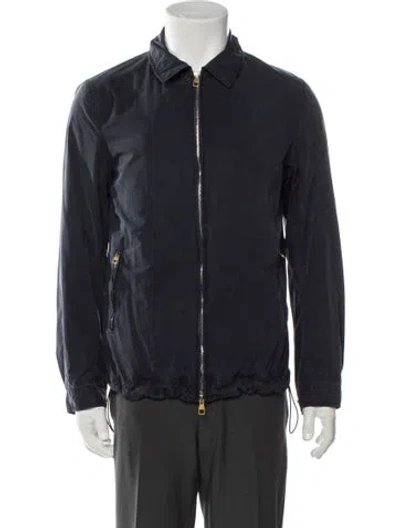 Pre-owned Dunhill Silk Jacket In Blue