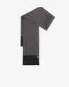 Dunhill Silk Linear Evening Scarf In Black