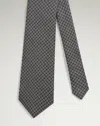 Dunhill Silk Micro Diamond Neats Screen Printed Tie