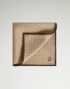 Dunhill Silk Polka Dot Screen Printed Pocket Square