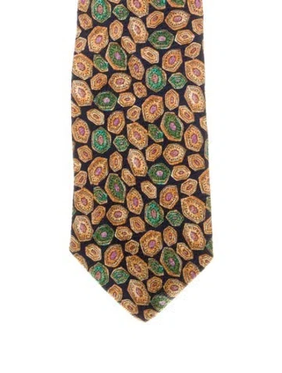 Pre-owned Dunhill Silk Tie In Black