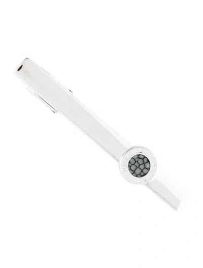 Pre-owned Dunhill Silver Metal Tie Bar In Metallic/silver