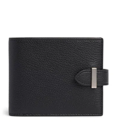 Dunhill Small Capra Leather Alfred Wallet In White