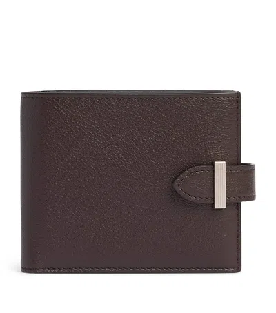 Dunhill Small Capra Leather Alfred Wallet In Red