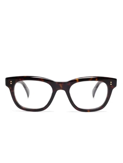 Dunhill Square-frame Glasses In Brown