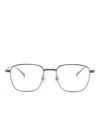 Dunhill Square-frame Glasses In Silver