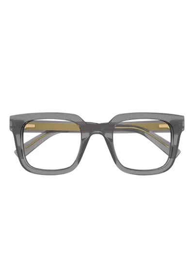 Dunhill Square-frame Glasses In Gray