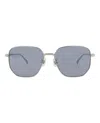 Dunhill Square-frame Titanium Sunglasses In Gray