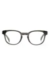 Dunhill Square-frame Transparent Glasses In Grey