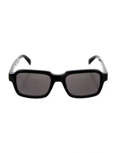 Pre-owned Dunhill Square Tinted Sunglasses In Black/gold