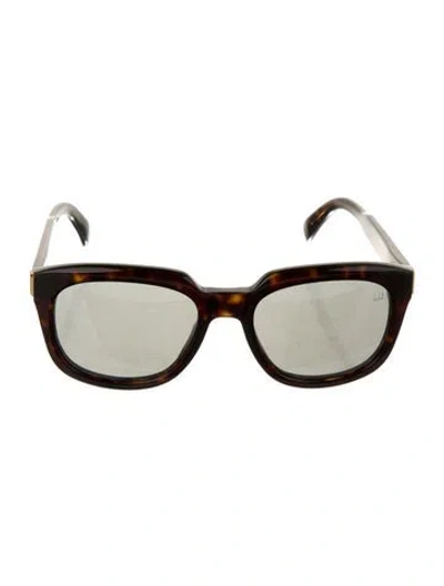 Pre-owned Dunhill Square Tinted Sunglasses In Brown