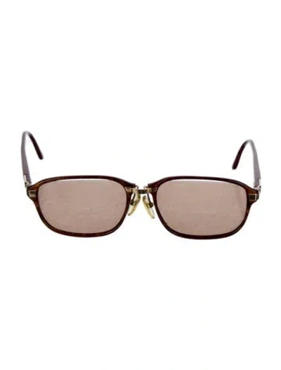 Pre-owned Dunhill Square Tinted Sunglasses In Brown