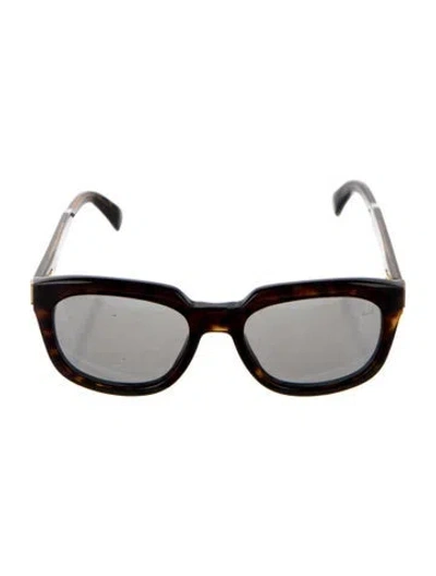 Pre-owned Dunhill Square Tinted Sunglasses In Brown