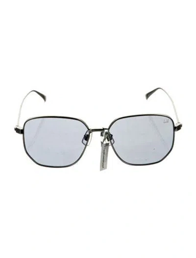 Pre-owned Dunhill Square Tinted Sunglasses In Silver