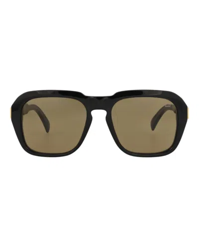 Dunhill Square-frame Acetate Sunglasses In Black